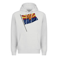 Dove Grey arizona flag Premium Hoodie - BarkalooDesign