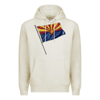 Oatmeal Heather arizona flag Premium Hoodie - BarkalooDesign