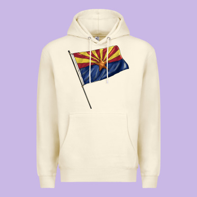 Arizona Flag Premium Hoodie Designed By Barkaloodesign