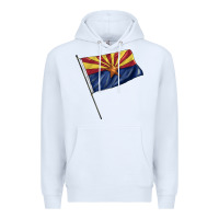 White arizona flag Premium Hoodie - BarkalooDesign