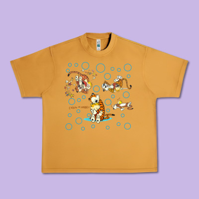 Calvin And Hobbes Urban Heavy Tee Designed By Artisfamous