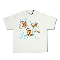 Pistachio calvin and hobbes Urban Heavy Tee - artisFamous