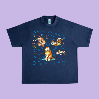 Calvin And Hobbes Urban Heavy Tee Designed By Artisfamous