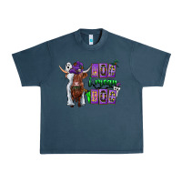 Midnight Navy Moo I Mean Boo Urban Heavy Tee - CowhideDigitalArt