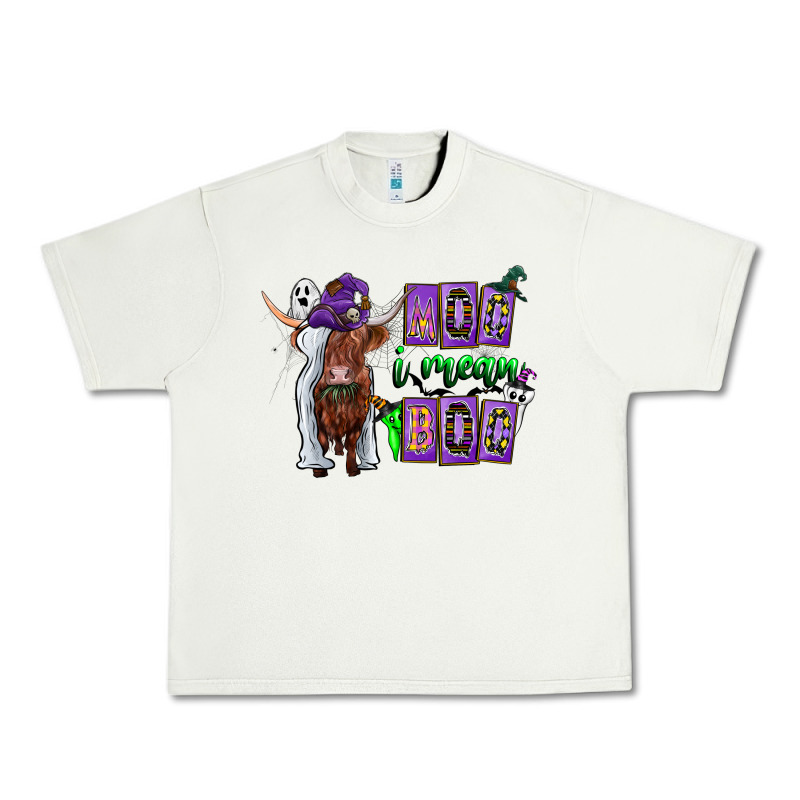 Moo I Mean Boo Urban Heavy Tee by CowhideDigitalArt | Teevron