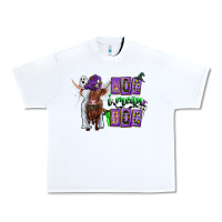 White Moo I Mean Boo Urban Heavy Tee - CowhideDigitalArt