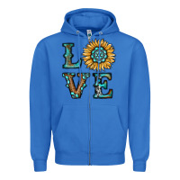 True Royal sunflower love Zipper Hoodie - RanaPortraitStore
