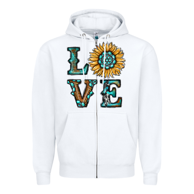 Sunflower Love Zipper Hoodie by RanaPortraitStore | Teevron