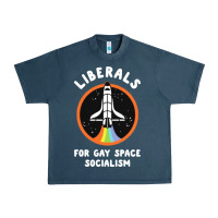 Midnight Navy liberals for gay space socialism Urban Heavy Tee - artisFamous