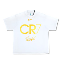 White cr7 graphic Urban Heavy Tee - artisFamous