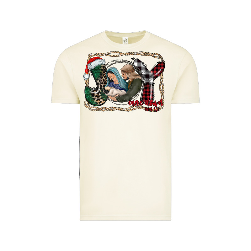 Joy Christmas Vintage Tee by CowhideDigitalArt | Teevron