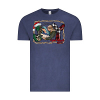 Vintage Denim joy Christmas Vintage Tee - CowhideDigitalArt