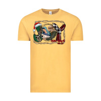 Vintage Mustard joy Christmas Vintage Tee - CowhideDigitalArt