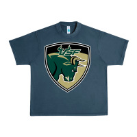 Midnight Navy south florida bulls Urban Heavy Tee - artisFamous