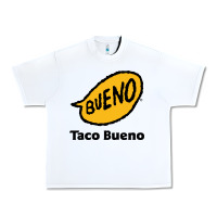 White Resto Taco Bueno Urban Heavy Tee - artisFamous