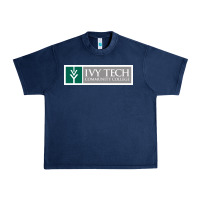 Navy Ivy Tech Community College of Indiana Urban Heavy Tee - artisFamous