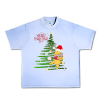 Grape Ice Winnie The Pooh- Merry christmas Urban Heavy Tee - artisFamous