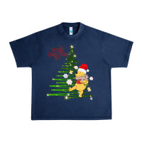 Navy Winnie The Pooh- Merry christmas Urban Heavy Tee - artisFamous