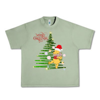 Oil Green Winnie The Pooh- Merry christmas Urban Heavy Tee - artisFamous