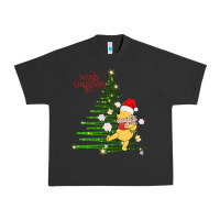 Pigment Black Winnie The Pooh- Merry christmas Urban Heavy Tee - artisFamous