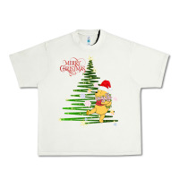 Pistachio Winnie The Pooh- Merry christmas Urban Heavy Tee - artisFamous