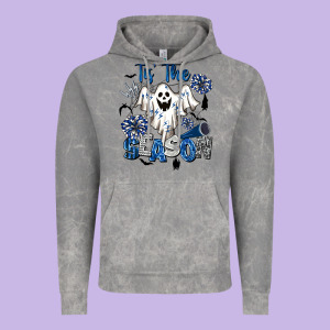 Tis' The Season Cheer Ghost Vintage Hoodie Designed By Barkaloodesign
