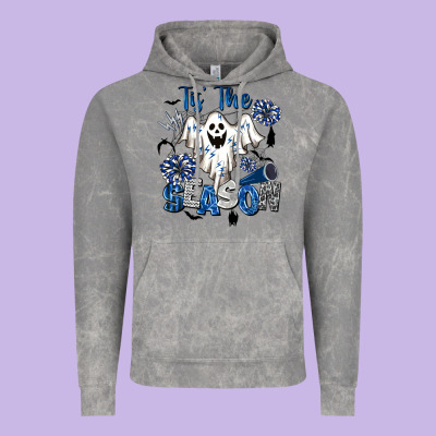 Tis' The Season Cheer Ghost Vintage Hoodie Designed By Barkaloodesign