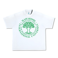 White Maharishi International College Urban Heavy Tee - artisFamous