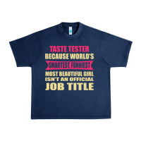 Navy taste tester funniest isn't a jobtitle Urban Heavy Tee - artisFamous