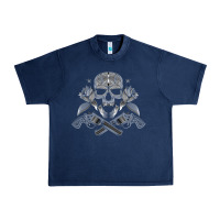 Navy guns & roses 7 Urban Heavy Tee - artisFamous