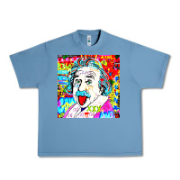 Pebble Blue POP ART RETRO Urban Heavy Tee - artisFamous