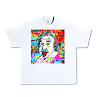 White POP ART RETRO Urban Heavy Tee - artisFamous