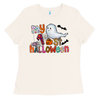 Bone My 1st Halloween Ladies Tee - CowhideDigitalArt