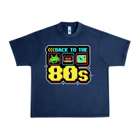 Navy BACK TO THE 80S Urban Heavy Tee - artisFamous
