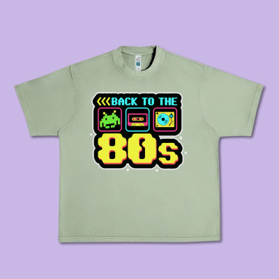 Back To The 80s Urban Heavy Tee Designed By Artisfamous