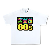 White BACK TO THE 80S Urban Heavy Tee - artisFamous