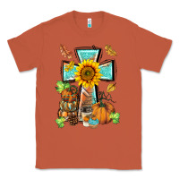 Copper western thankful cross pumpkin Classic Tee - BarkalooDesign