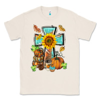 Natural western thankful cross pumpkin Classic Tee - BarkalooDesign