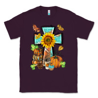 Plum western thankful cross pumpkin Classic Tee - BarkalooDesign