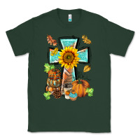 Sports Green western thankful cross pumpkin Classic Tee - BarkalooDesign