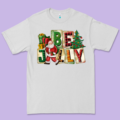 Be Jolly Santa Christmas Premium Tee Designed By Fadigitalartstudio