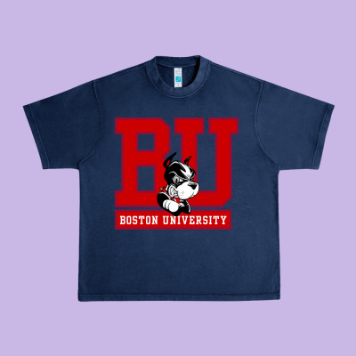 Boston University Terriers Urban Heavy Tee Designed By Artisfamous