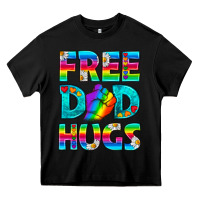 Black Pride LGBTQ Free Dad Hugs Heavy Core Tee - BundleAndBundleShop