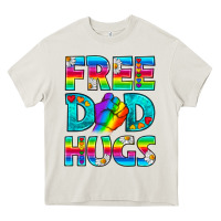 Pride Lgbtq Free Dad Hugs Heavy Core Tee | Teevron