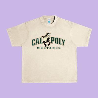 Cal Poly Mustangs Urban Heavy Tee Designed By Artisfamous
