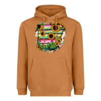 Meerkat Arkansas Map Sunflower Cactus Serape Heavyweight Hoodie - RanaPortraitStore
