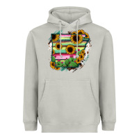 Moon Dust Arkansas Map Sunflower Cactus Serape Heavyweight Hoodie - RanaPortraitStore