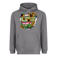 Storm Arkansas Map Sunflower Cactus Serape Heavyweight Hoodie - RanaPortraitStore