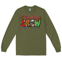 Army Green friendsmas crew Long Sleeve Tee - Artiststas