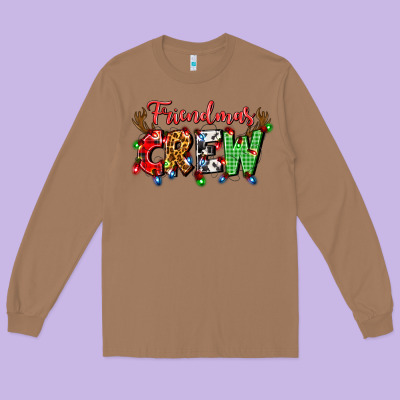 Friendsmas Crew Long Sleeve Tee Designed By Artiststas